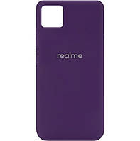Силиконовый чехол "Оригинал Велюр" Realme C11 Violet