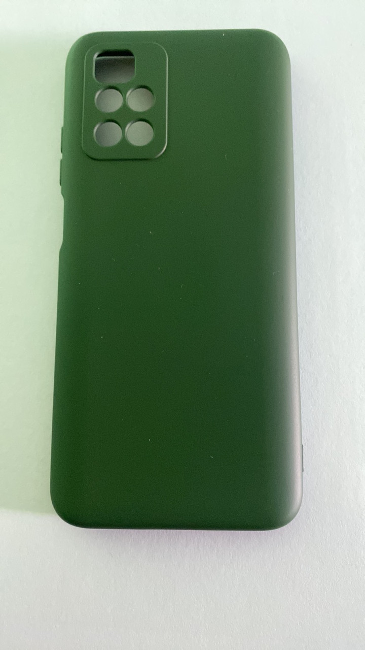 Силіконовий чохол "Оригінал Велюр" Xiaomi Redmi 10/Redmi 10 Prime Dark Green, фото 1
