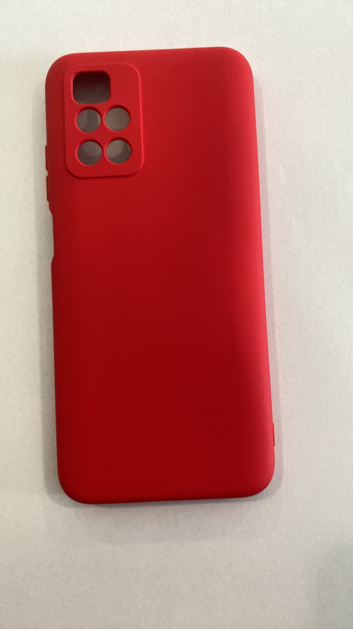Силіконовий чохол "Оригінал Велюр" Xiaomi Redmi 10/ Redmi 10 Prime Red, фото 1