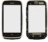 Touchscreen Nokia 610 Lumia Black з рамкою