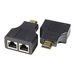 Подовжувач HDMI RJ45 (HDMI - 2xRJ45) до 30см
