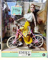 Лялька "Emily" з велосипедом та аксесуарами, шарнірна QJ111D