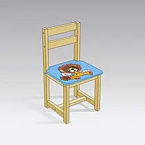 Набір стіл прямокутний та стул блакитного кольору, фото 5