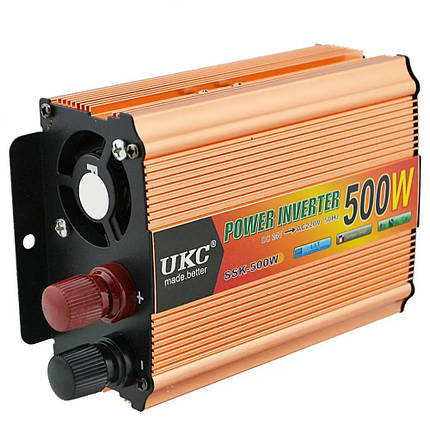 Інвертор UKC 500W SSK Перетворювач напруги автомобільний DC 12V-220V, фото 1