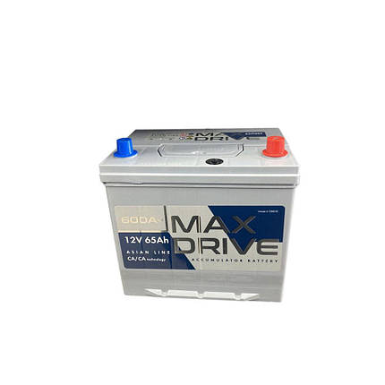 Акумулятор автомобільний MAX DRIVE Asia 65 Ah 600 En(0), фото 2