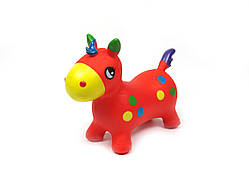 Дитячий надувний стрибун Конячка 54930 червоний