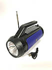 Колонка портативна (FM+USB flash+ micro SD+Bluetooth) з ліхтариком solar Haf HF-U39 Blue