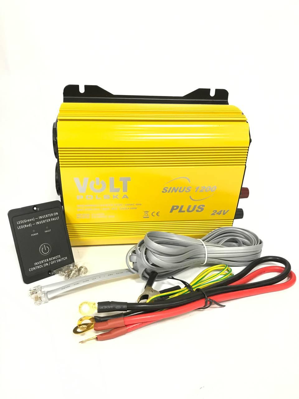 Power Inverter синусоїдний 24V 1200W Volt, фото 1