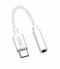 Адаптер Type c to aux XO NB-161 White