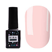 Гель-лак Kira Nails №004 (рожевий камуфляж для френча, емаль), 6 мл