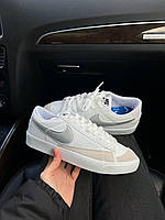 Кроссовки, кеды отличное качество Nike Blazer Low White Silver Размер 40