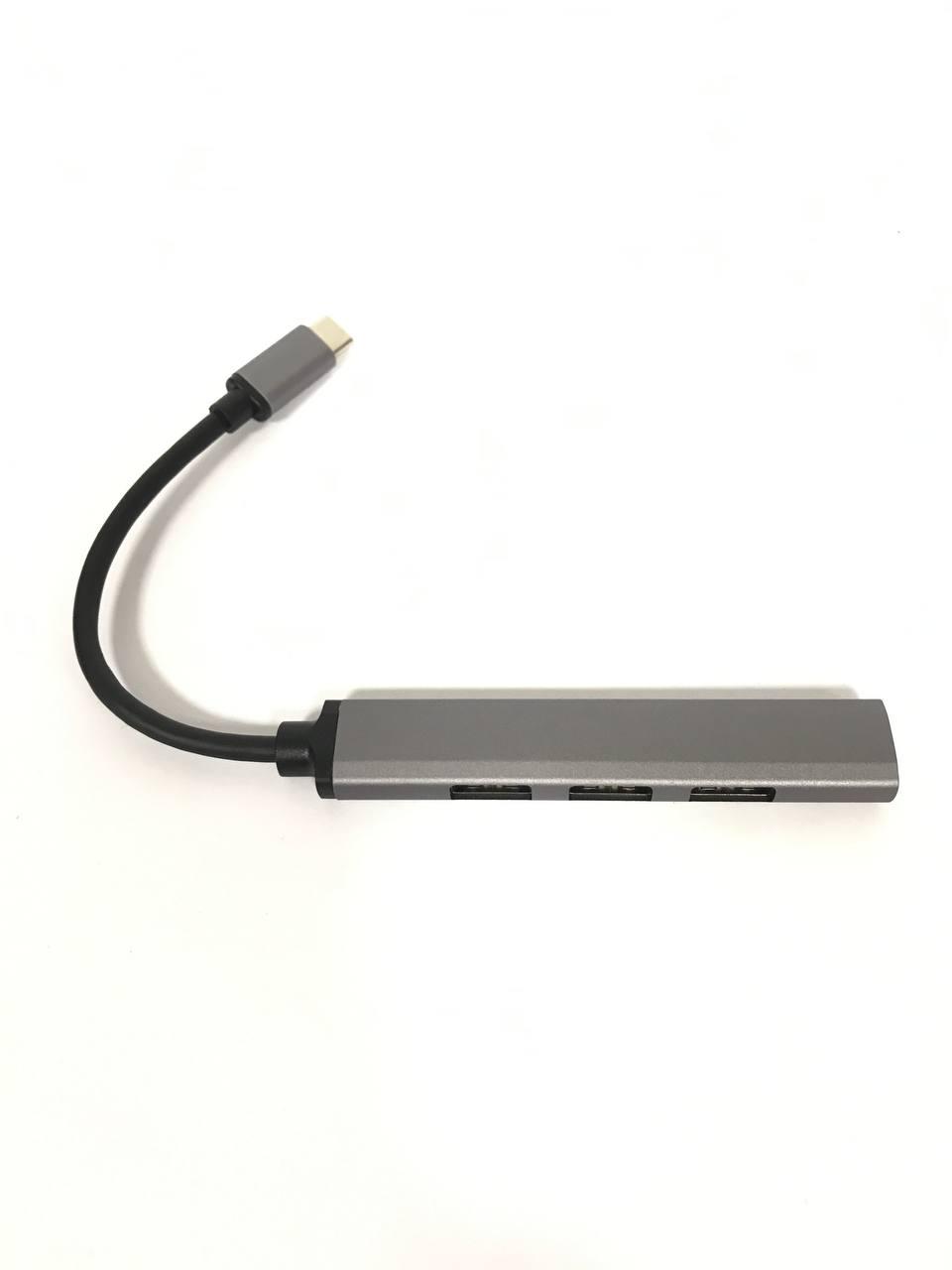 Usb хаб Hoco HB26 Type C to 3 Usb 2.0+Usb 3.0, фото 1
