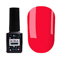 Гель-лак Kira Nails №178 (яскравий рожево-червоний, емаль), 6 мл