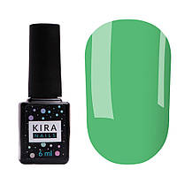 Гель-лак Kira Nails №182 (блакитнувато-зелений, емаль), 6 мл