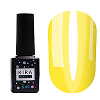 Гель-лак Kira Nails Vitrage №V02 (жовтий, вітражний), 6 мл