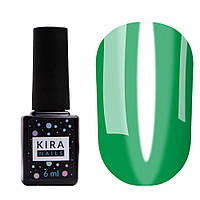 Гель-лак Kira Nails Vitrage №V07 (зелений темний, вітражний), 6 мл