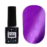 Гель-лак Kira Nails Cat Eye №006 (фіолетовий, магнітний), 6 мл