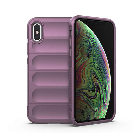 Силіконовий чохол Wavy для iPhone X / Xs Blueberry, фото 1