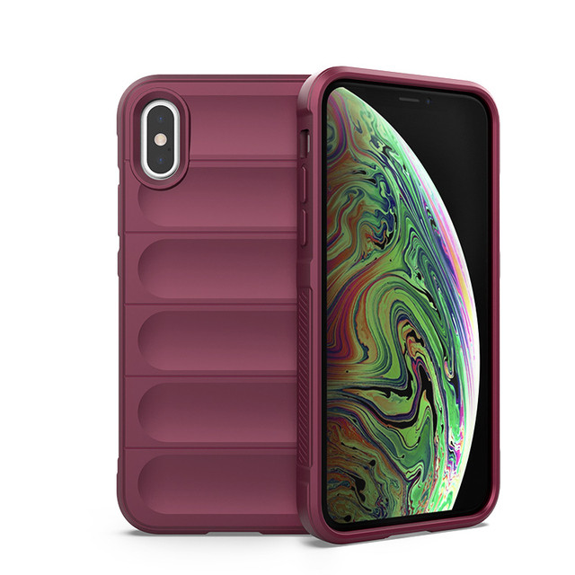 Силіконовий чохол Wavy для iPhone Xs Max Fuchsia