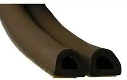 Стрічка ущільнювач гаражний D коричневий  (одинарний)  40м/п 12*14 Польща SANOK