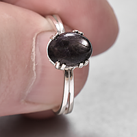 Рубин звездчатый серебряное кольцо, 2063КР