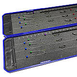 Поводочниця з повідками на Карпа та Карася - 22 готових гачка на повідковому матеріалі, фото 4