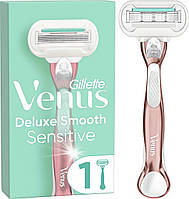 Станок для бритья женский (Бритва) Venus Extra Smooth Sensitive RoseGold с 1 сменным картриджем