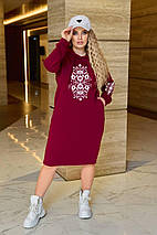 Зимова сукня худи великі розміри, фото 5