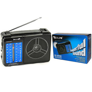 Радіоприймач на батарейках Golon RX-A07AC / Портативне акумуляторне FM-радіо