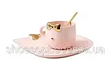 Чашка з блюдцем Бант, фото 3