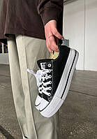 Женские Кеди Converse Chuck Taylor All Star Platform Black White 36-37-39-40-41