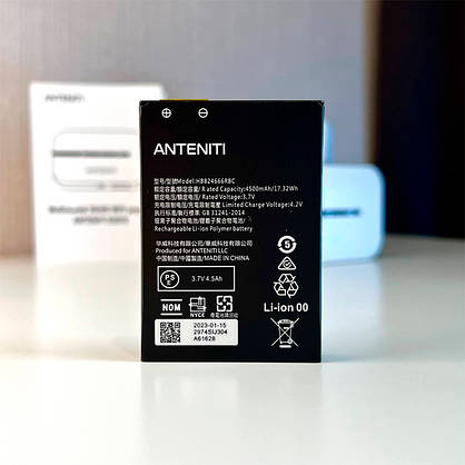 Мобільний 4G Wi-Fi роутер Anteniti E5576  із потужною батареєю (4500 mAh), фото 3
