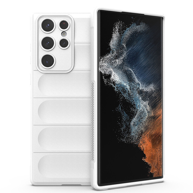 Силіконовий чохол Wavy для Samsung S22 Ultra White