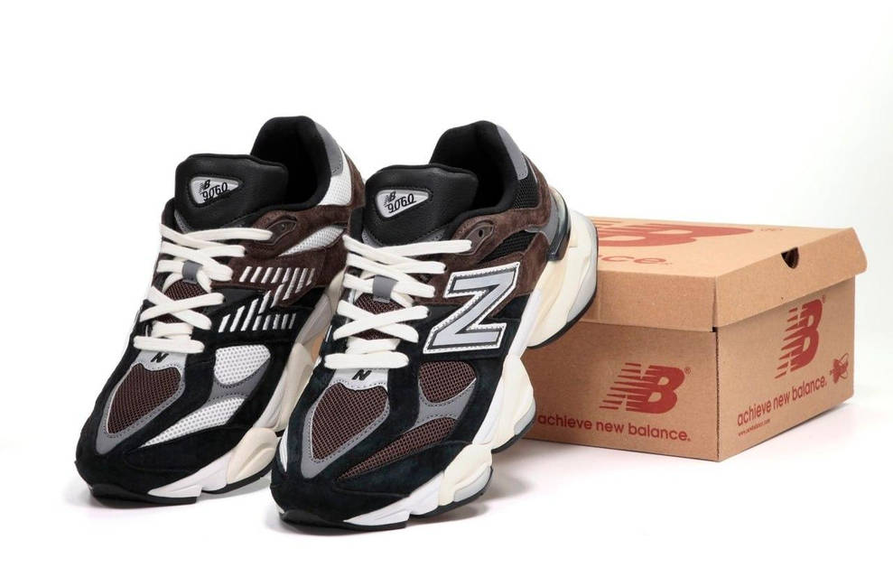 Чоловічі та жіночі кросівки New Balance 9060 Brown(Коричневі
