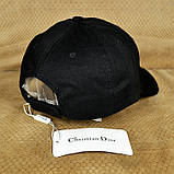 Брендова бейсболка Dior чорна Модна кепка Діор чорна Топ якість Туреччина, фото 3