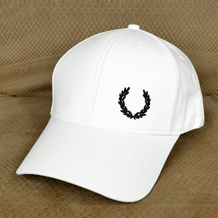 Бейсболка Fred Perry біла Брендова кепка Фред Перрі біла Топ якість Туреччина