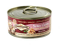 Вологий корм для котів CARNILOVE CAT 100г KITTEN TURKEY SALMON