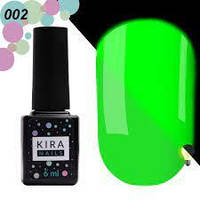 Гель-лаки Kira Nails FLUO (святкі в темряві) 6 мл