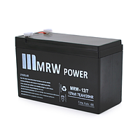 Акумуляторна батарея Mervesan MRW-12/7L 12 V 7 Ah (Real 5.5 Ah) ( 150 x 65 x 95 (100)) BLACK (1.65kg) Q8/672