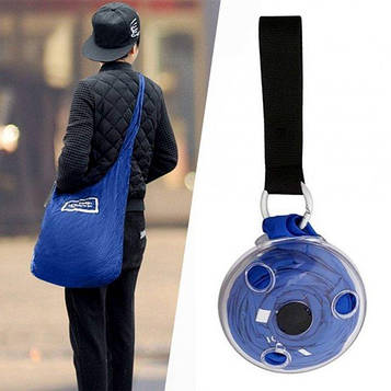 Складна сумка-шоппер Shopping bag (Blue) | Еко-сумка багаторазова