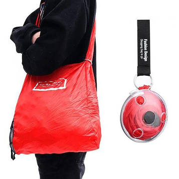 Складна сумка-шоппер Shopping bag (Red) | Еко-сумка багаторазова
