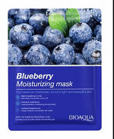 Маска для обличчя BIOAQUA Blueberry Moisturizing Mask з екстрактом чорниці зволожуюча 25 г