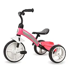 Триколісний дитячий велосипед з батьківською ручкою Qplay ELITE Pink Plus, фото 3