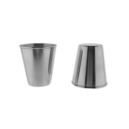 Набір чарок з 4 штук ( нерж.) у чохлі ( об'єм чарки 75мл, фото 2