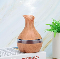 Ультразвуковой увлажнитель воздуха Humidifier 2W, 300 мл, LED- подсветка 7 цветов, светлое дерево