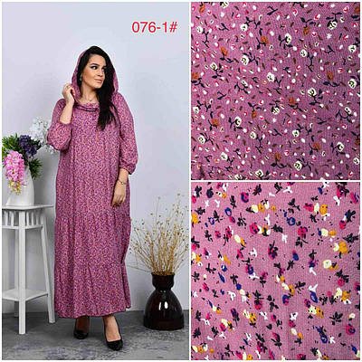 Сарафан штапель із капюшоном