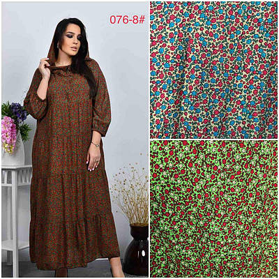 Сарафан штапель із капюшоном