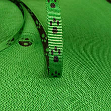 Стрічка ремінна 10 мм "лапки" зелений 50 м