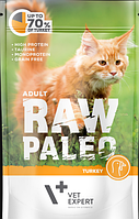 Вологий корм для котів Vet Expert Raw Paleo Adult Cat Turkey з індичкою, 100 г