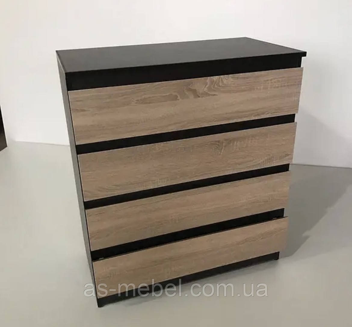 Комод Лайт венге магія + дуб сонома направляючі телескопічні, фото 1